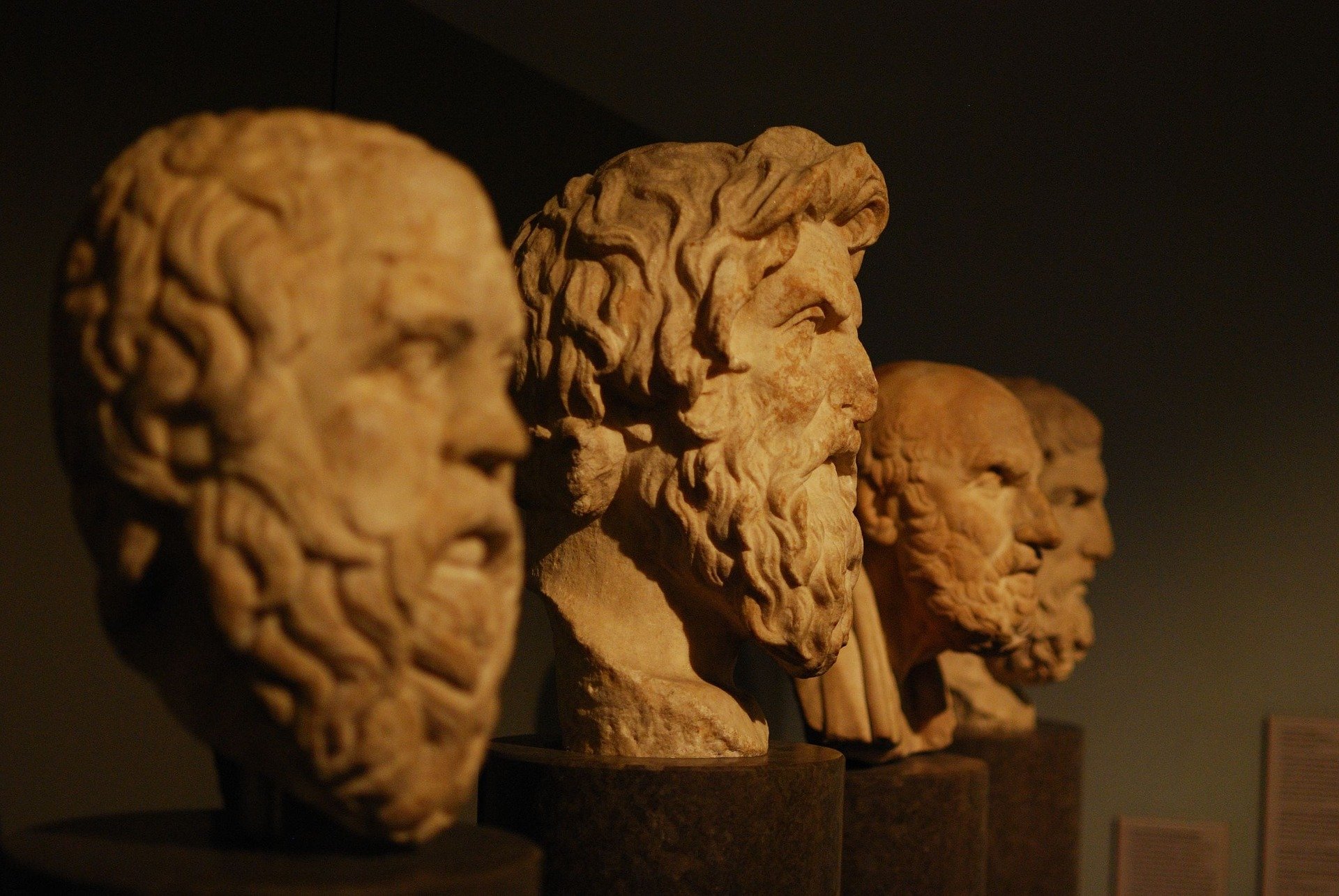 Ancient Greek philospher busts