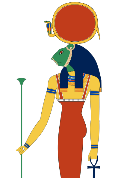 Typical depiction of Sekhmet