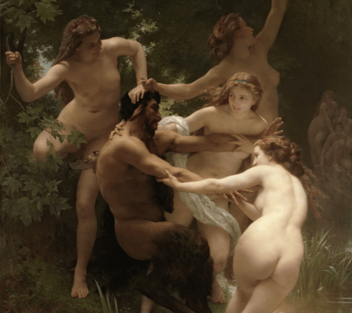 Nympths and Satire - William Bouguereau