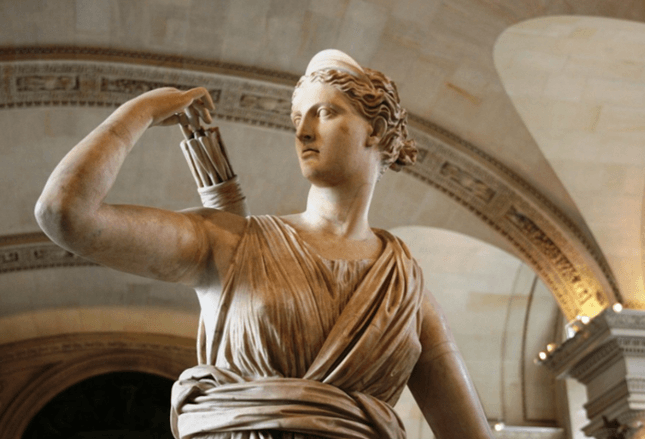 Artemis was known as Diana in Roman mythology