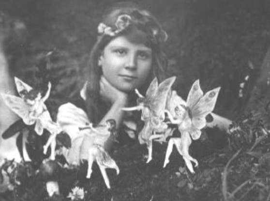 The first Cottingley Fairy picture (1917)