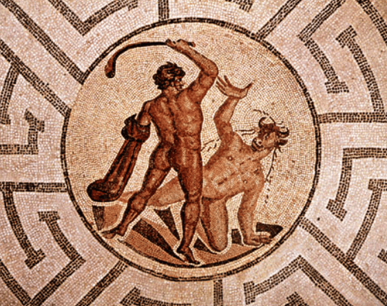 Theseus and the Minotaur Mosaic