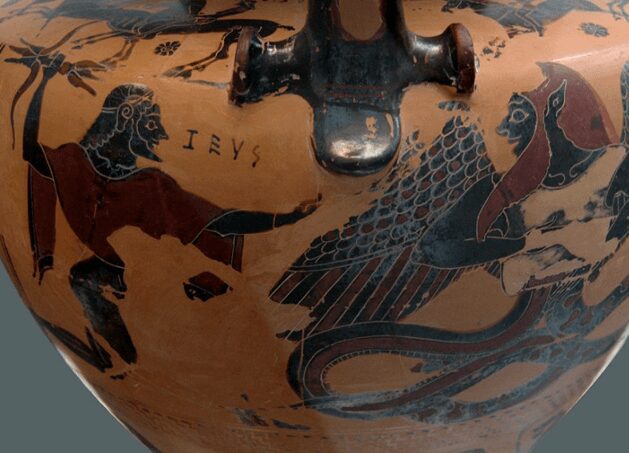 Zeus defeated Typhon with his Thunderbolt