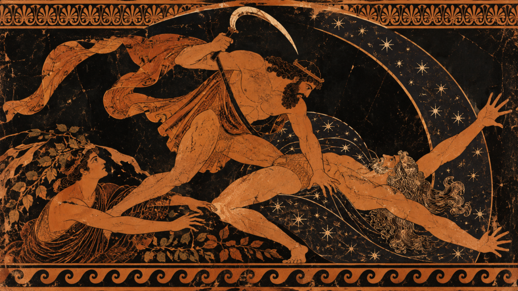 Cronus Overthrows Uranus