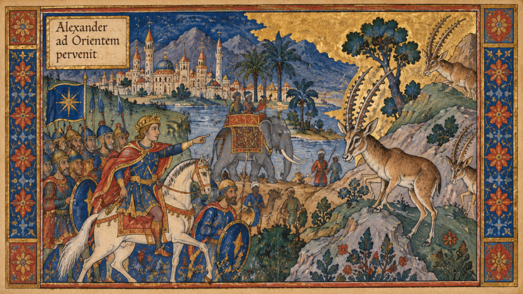 Alexander's legendary journey east