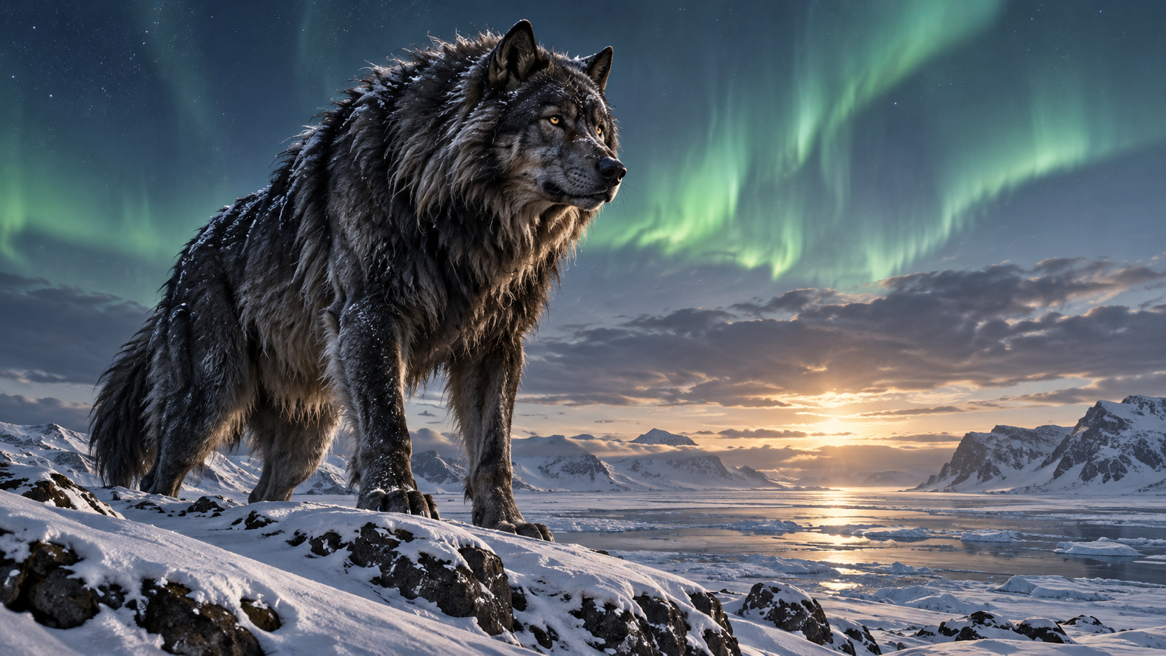 Amarok the Giant Wolf of Inuit Mythology