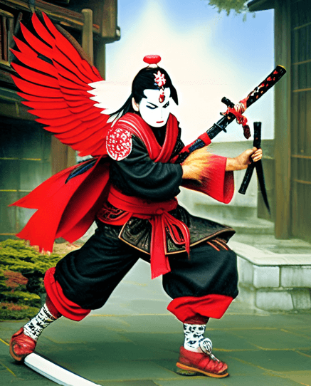 The Tengu are masters with the sword