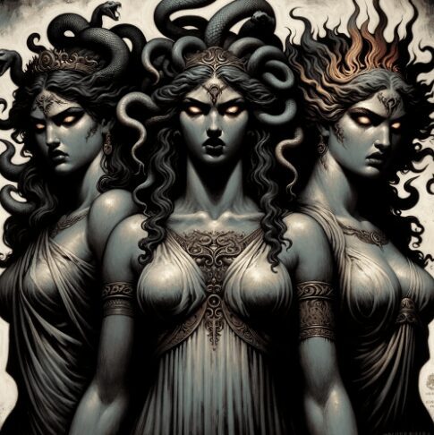 Tisiphone, Megaera, and Alecto