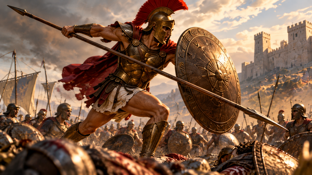 Achilles on the Battlefield of Troy