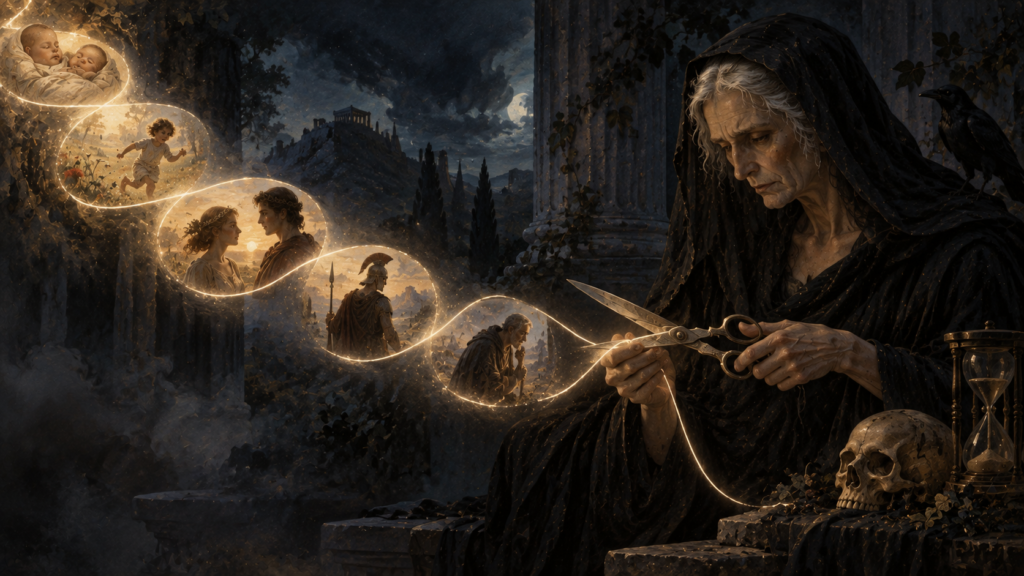 Atropos and the Golden Thread of Life