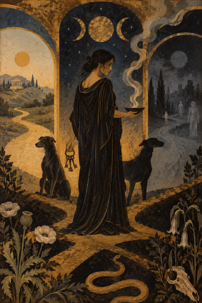 Hecate at the Threefold Threshold - Day, Night, and the Otherworld