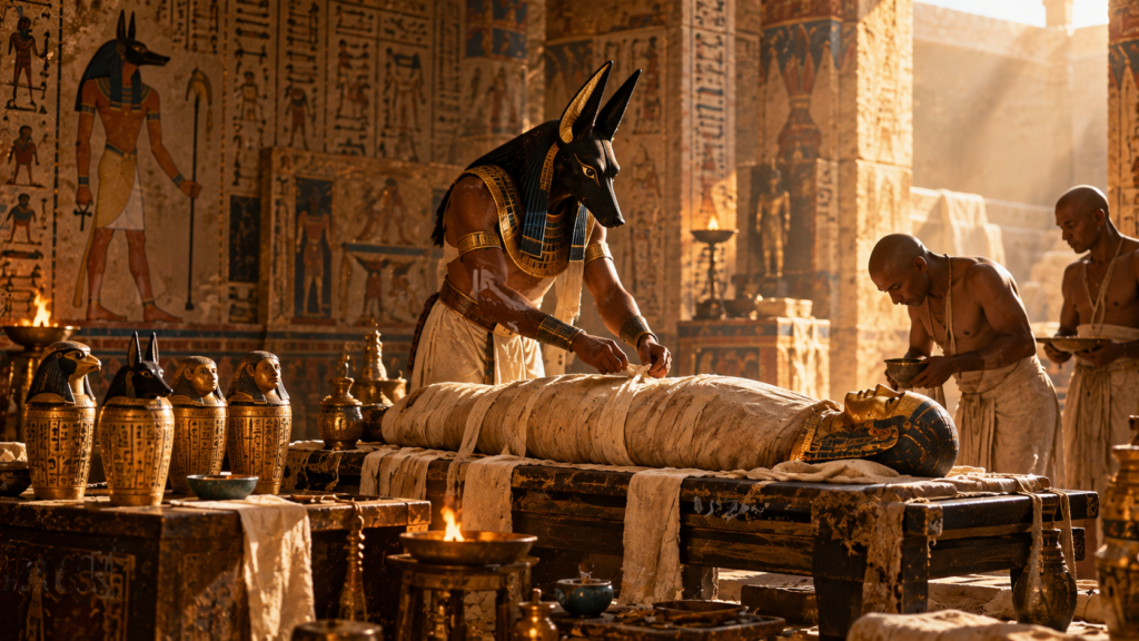 Anubis Ancient Egyptian Mummification