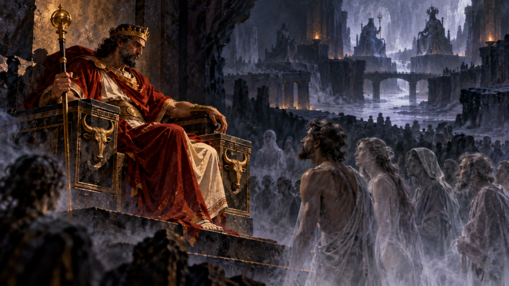 King Minos Judging Souls in the Underworld